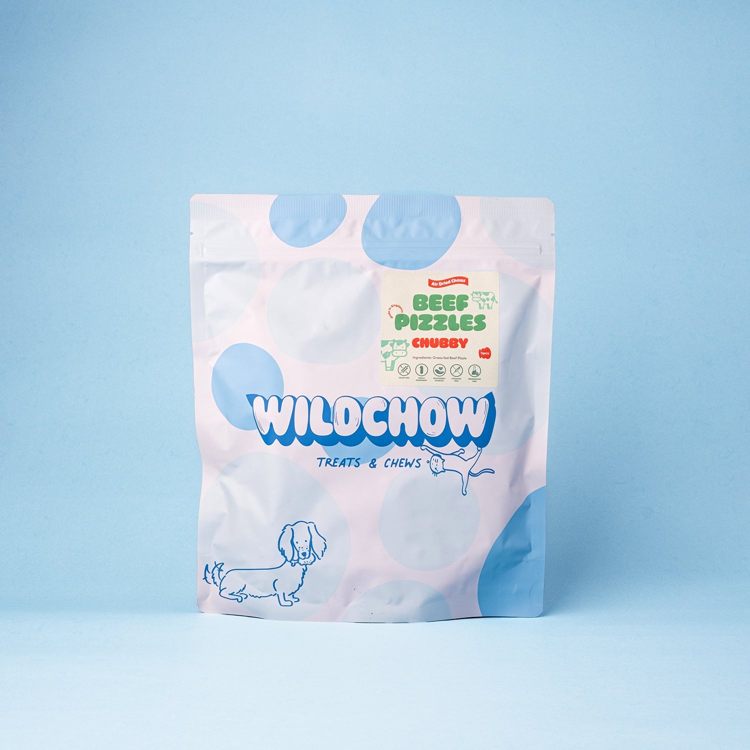 WildChow Beef Pizzle Air Dried Chews