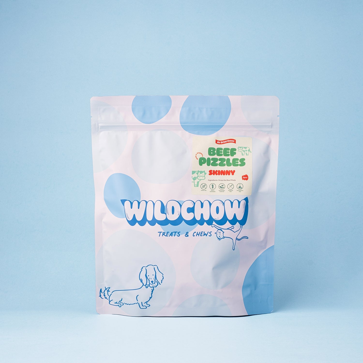 WildChow Beef Pizzle Air Dried Chews