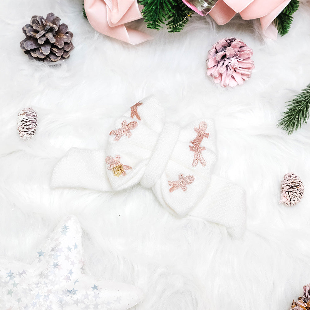 Billy Bear Gingerbread Rose Gold Sailor Bow