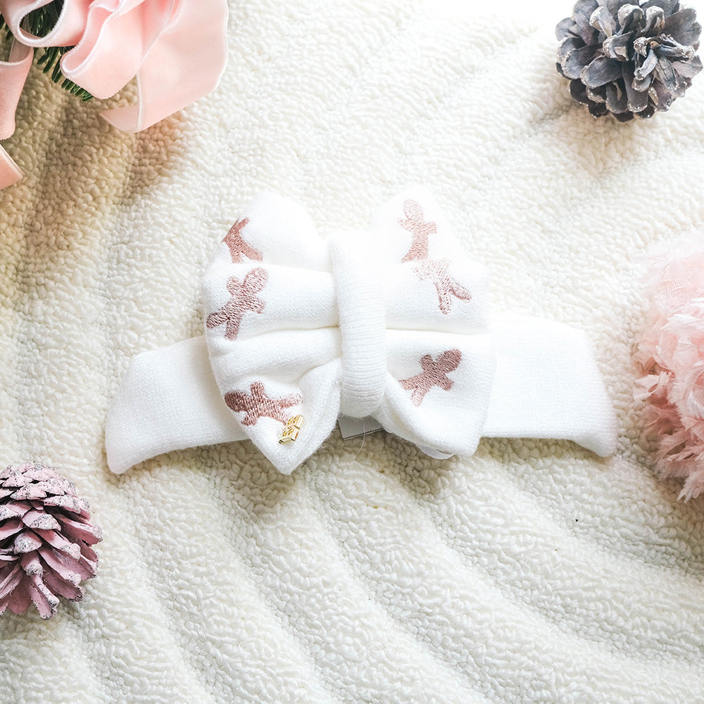 Billy Bear Gingerbread Rose Gold Sailor Bow