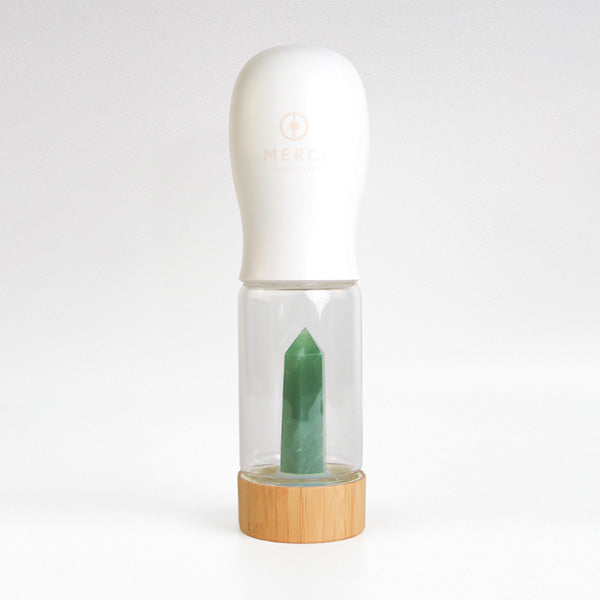 Merci Collective Urban Oasis Green Aventurine Bottle