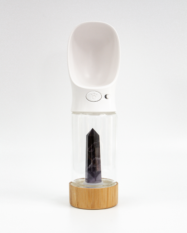 Merci Collective Urban Oasis Chevron Amethyst Bottle