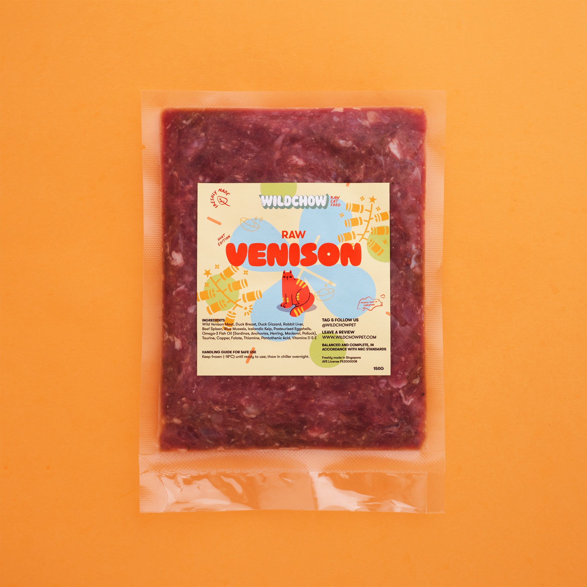 WildChow Wild Venison Raw Cat Food