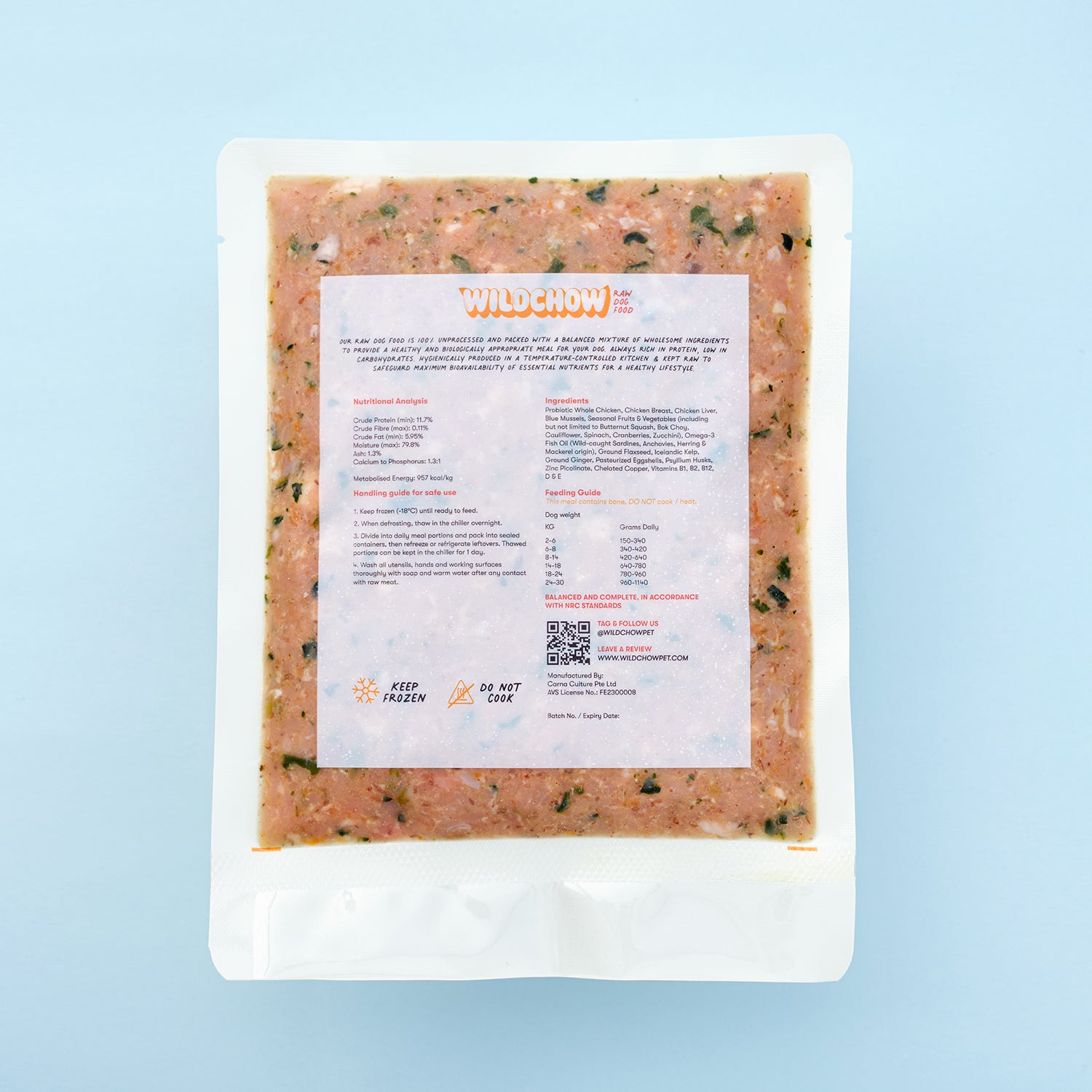 Wildchow Chicken Raw Food