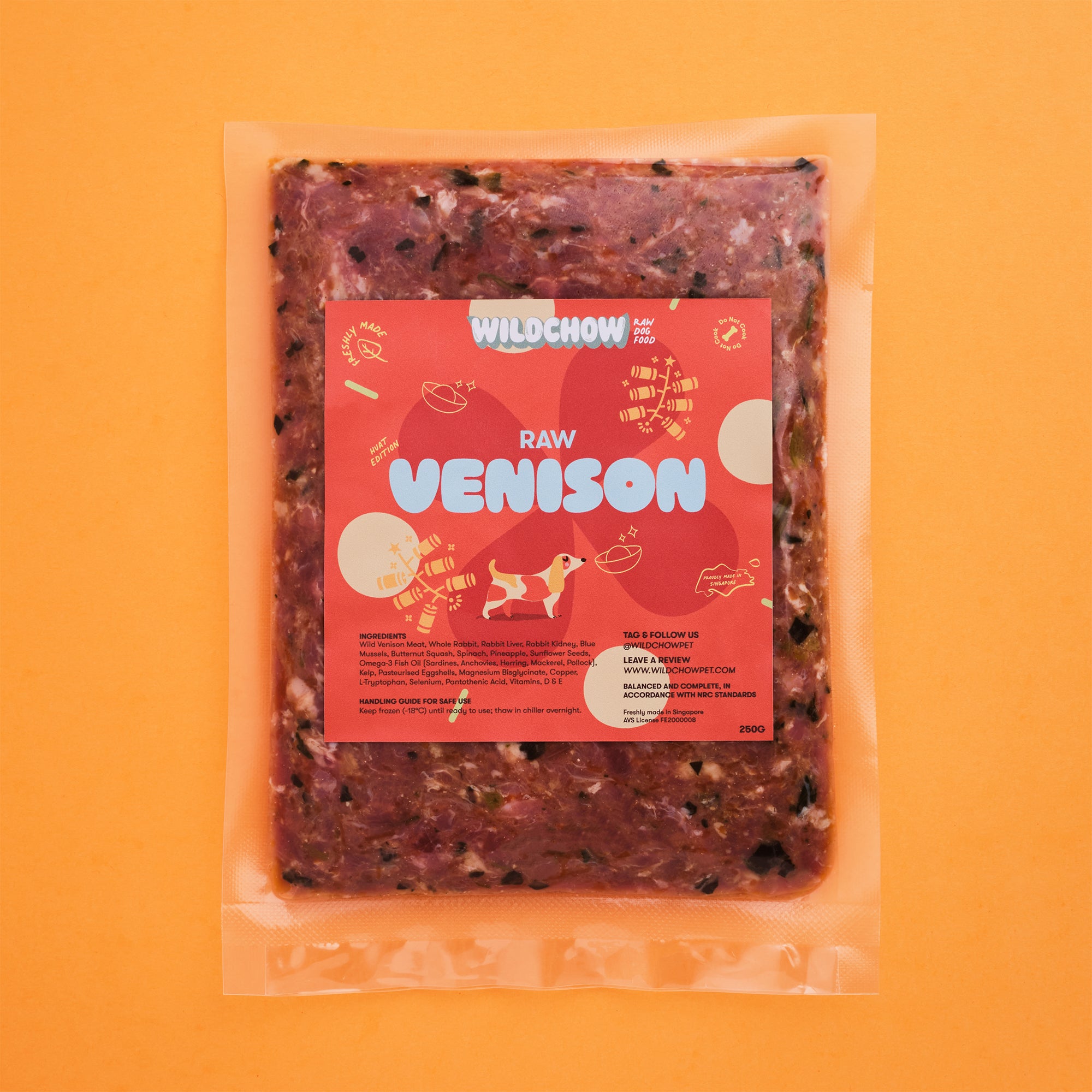Wildchow Wild Venison Raw Food