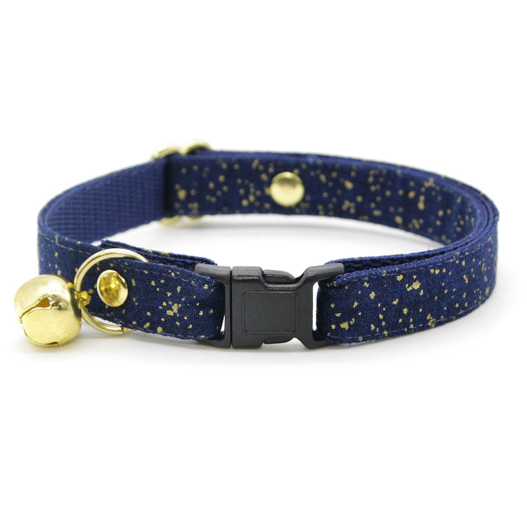 Made By Cleo Starry Night Bunny Tie Cat Collar
