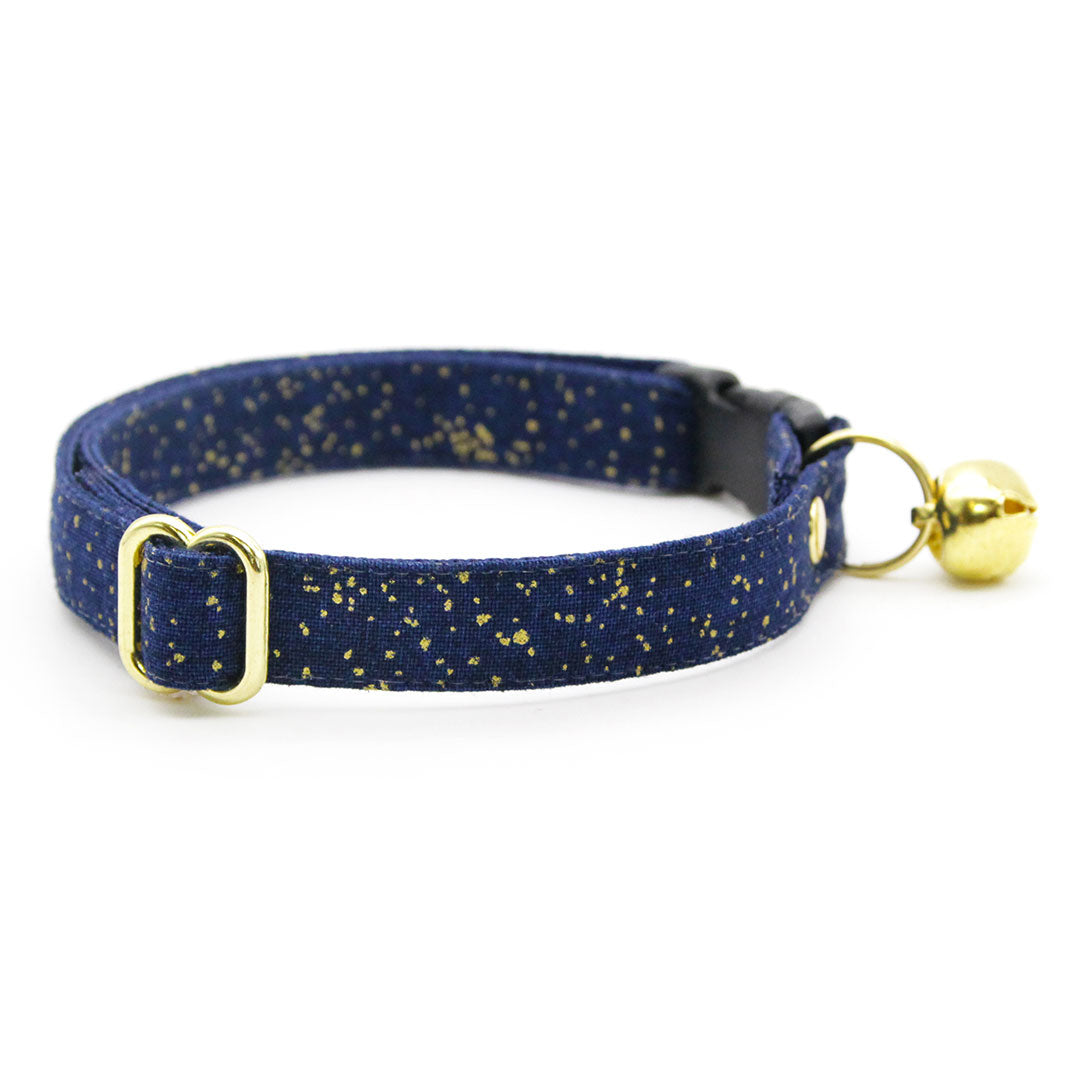 Made By Cleo Starry Night Bunny Tie Cat Collar