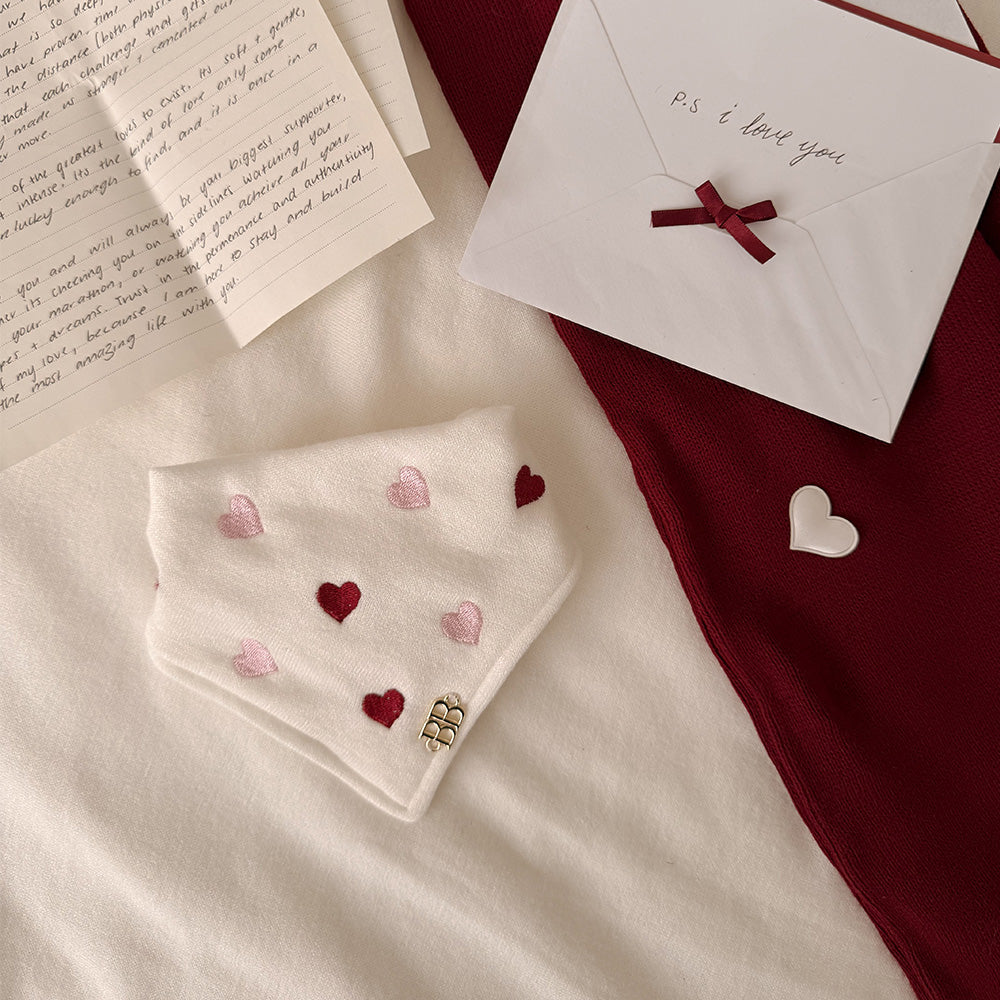 比利熊爱心头巾