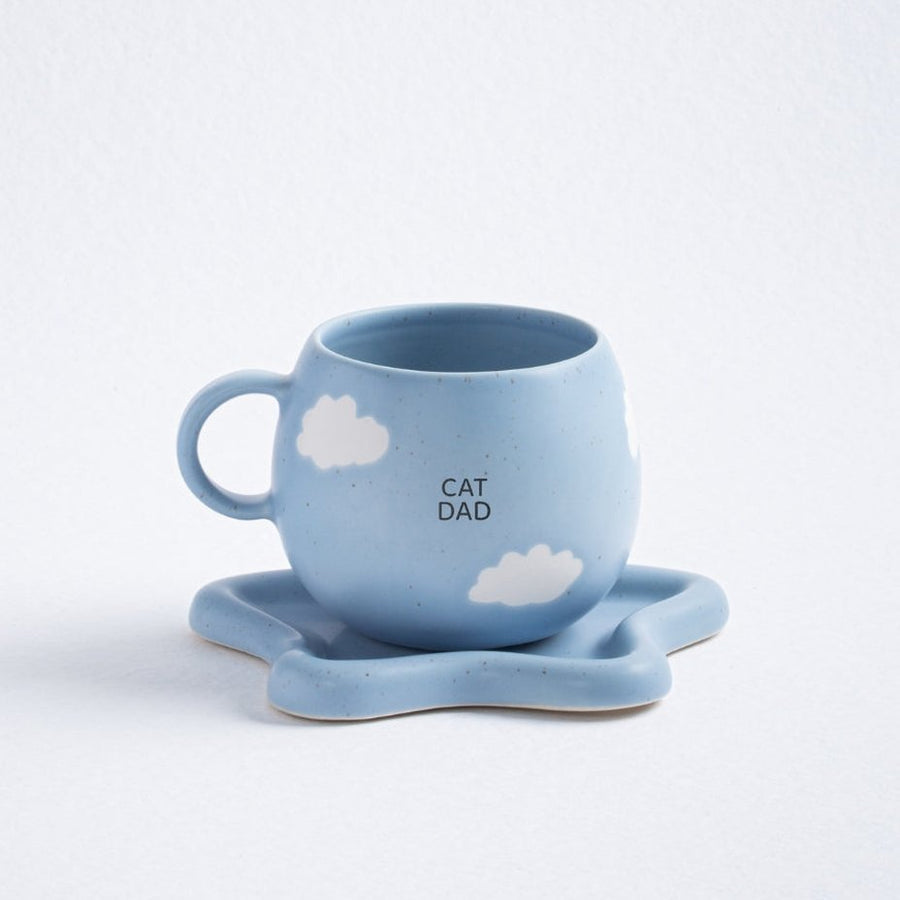 Egg Back Home Cat Dad Cloud Mug