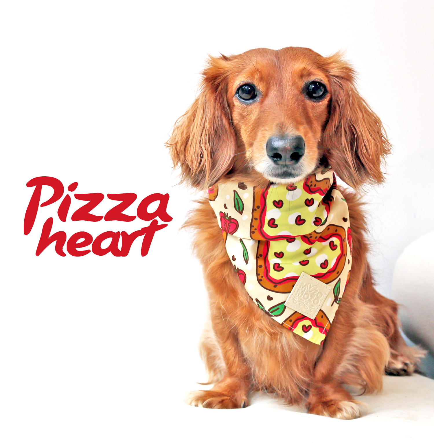 MozoMozo Pizza Heart Bandana