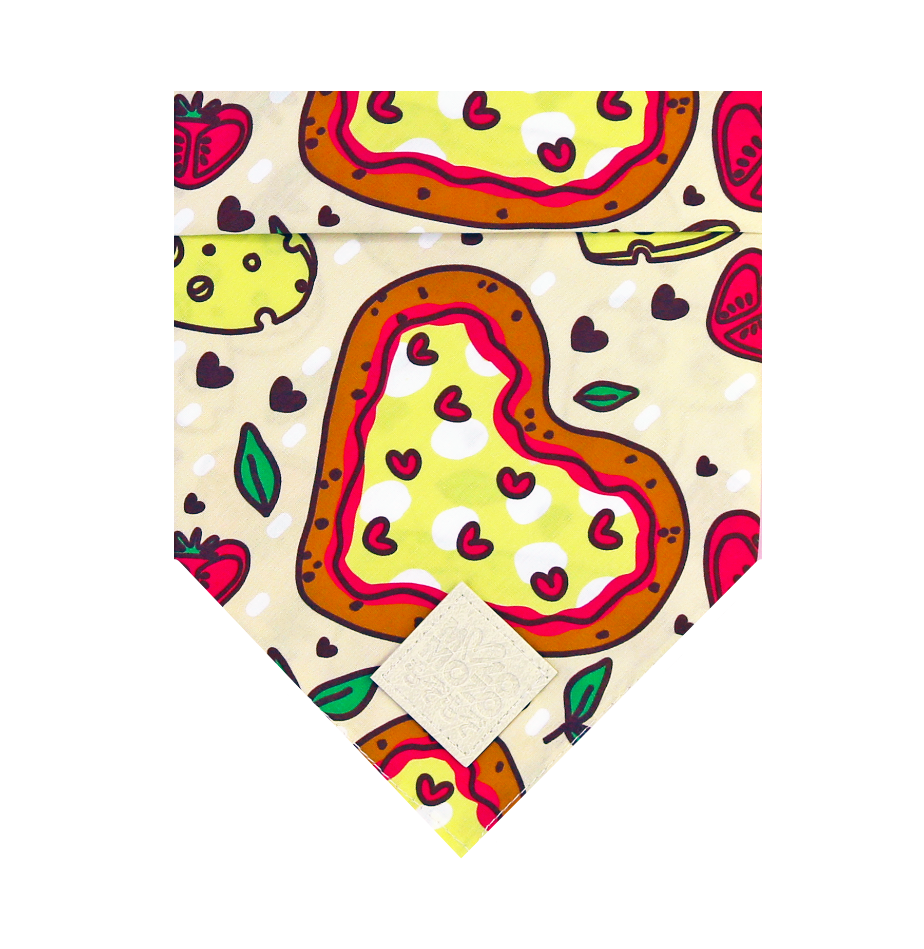 MozoMozo Pizza Heart Bandana