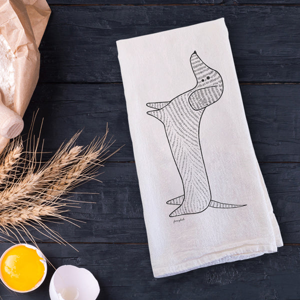 Fancy Huli Doxie Tea Towel