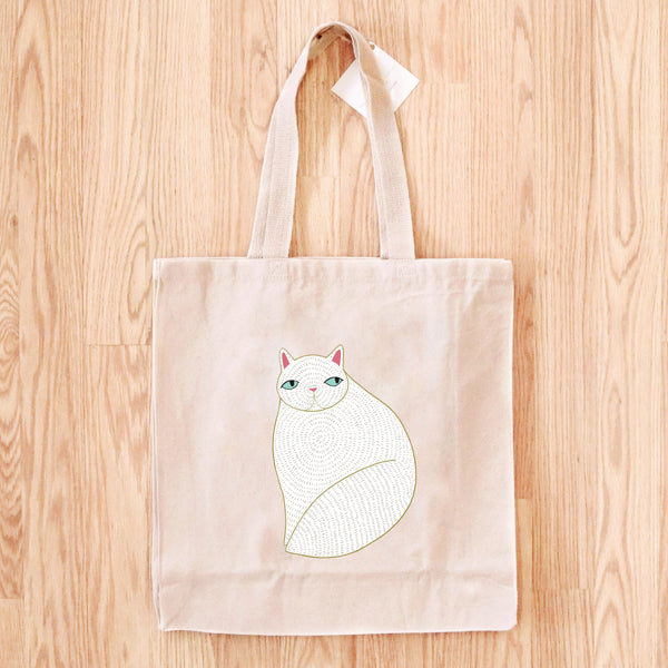 Fancy Huli Fat Cat Tote Bag