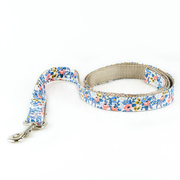 The Rover Boutique Rosa Blue Leash