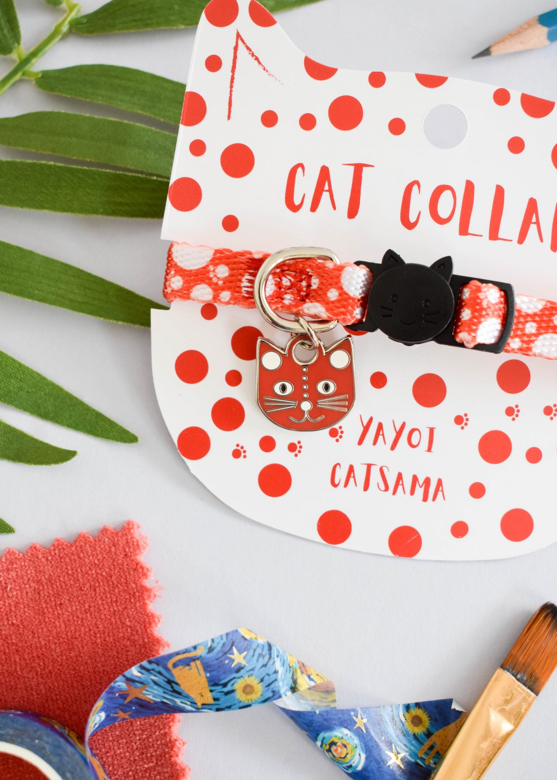 Niaski Yayoi Catsama Artist Cat Collar