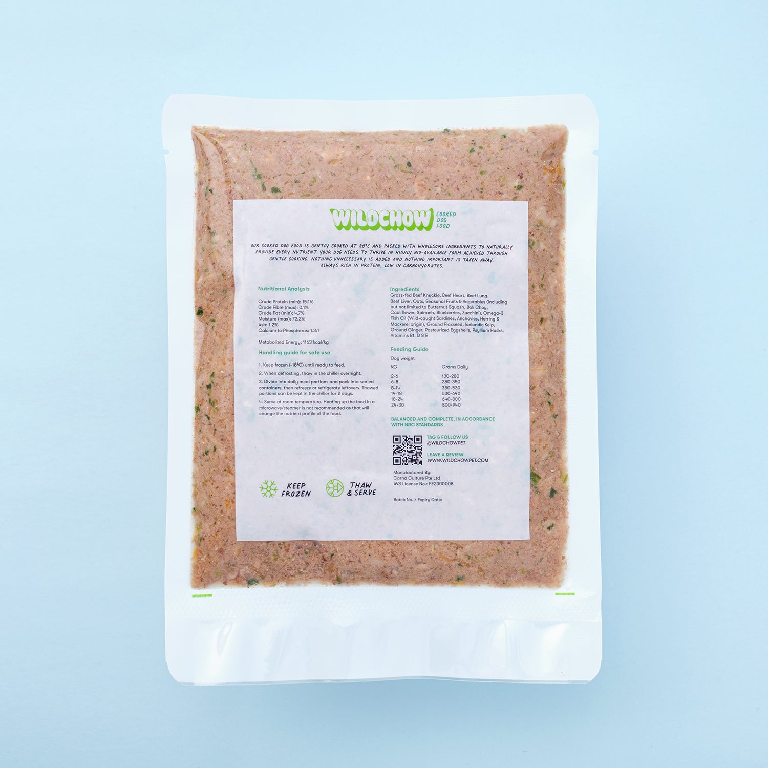 Wildchow Beef Cooked Food