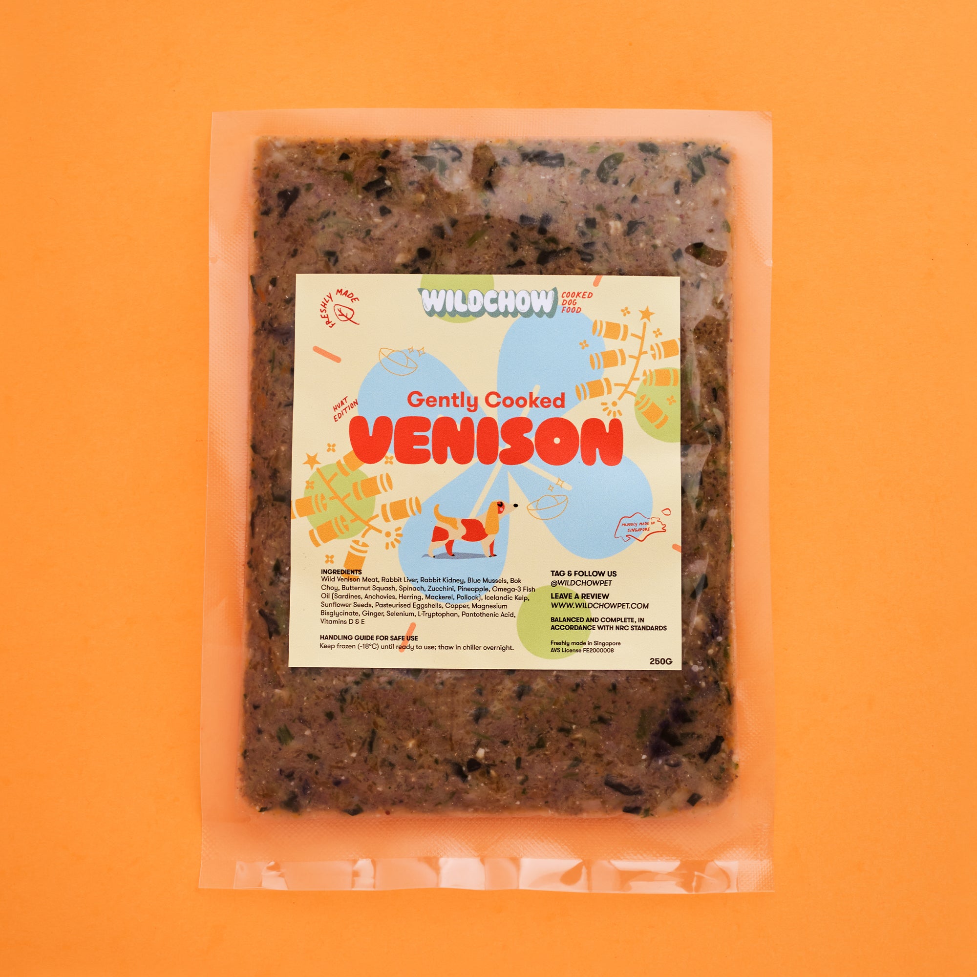 Wildchow Venison Cooked Food