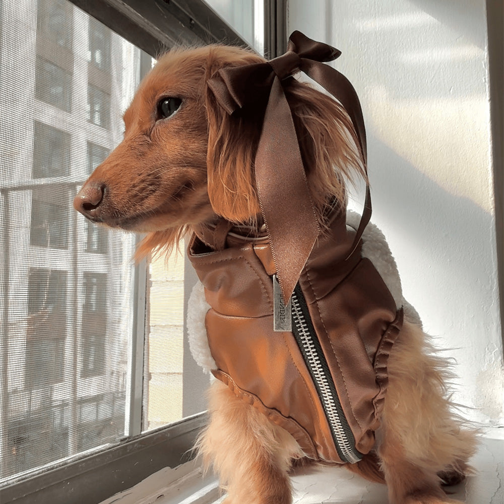 Furry Muse Petite Bow Clips Espresso