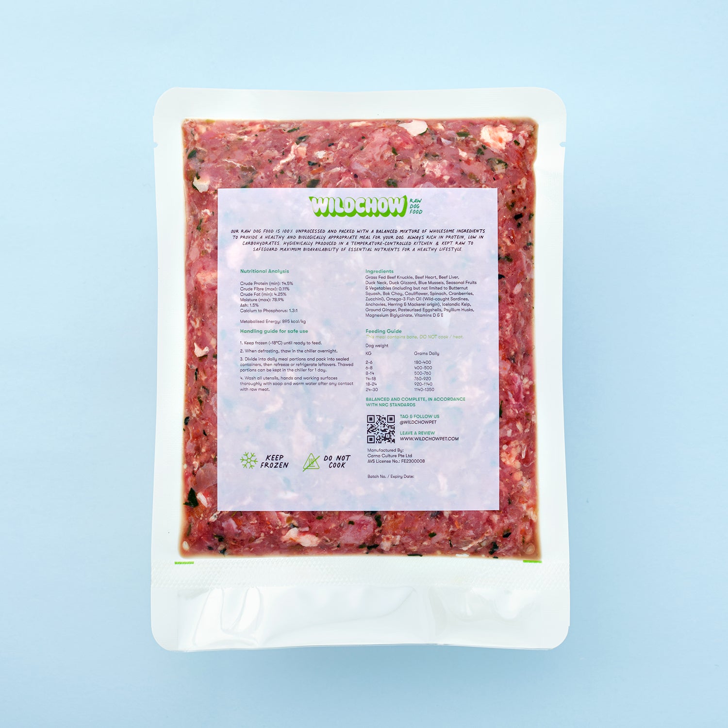 Wildchow Beef Raw Food