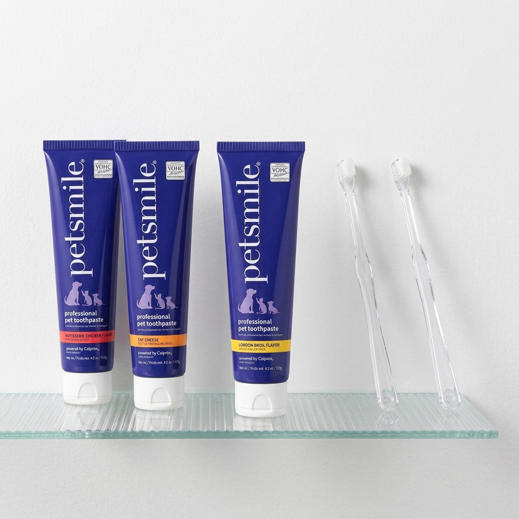 Petsmile Toothpaste + FreshPaw Toothbrush Set