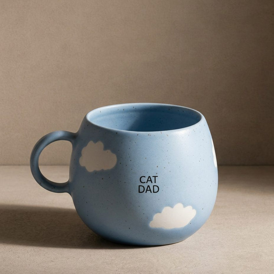 Egg Back Home Cat Dad Cloud Mug