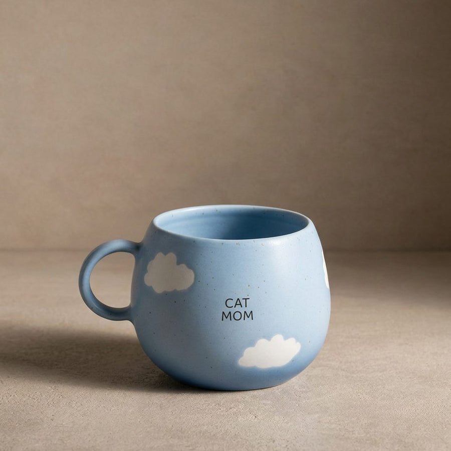 Egg Back Home Cat Mom Cloud Mug