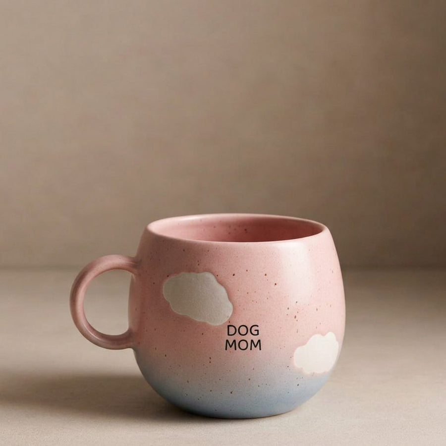 Egg Back Home Dog Mom Cloud Sunset Mug