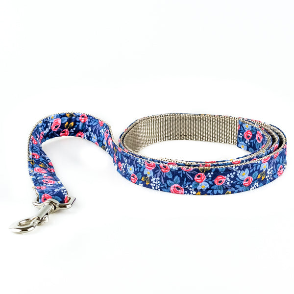 The Rover Boutique Rosa Navy Leash