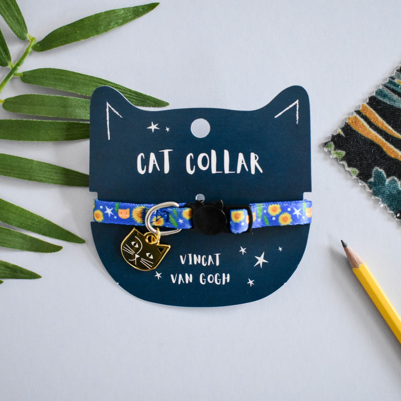 Niaski Vincat Van Gogh Artist Cat Collar